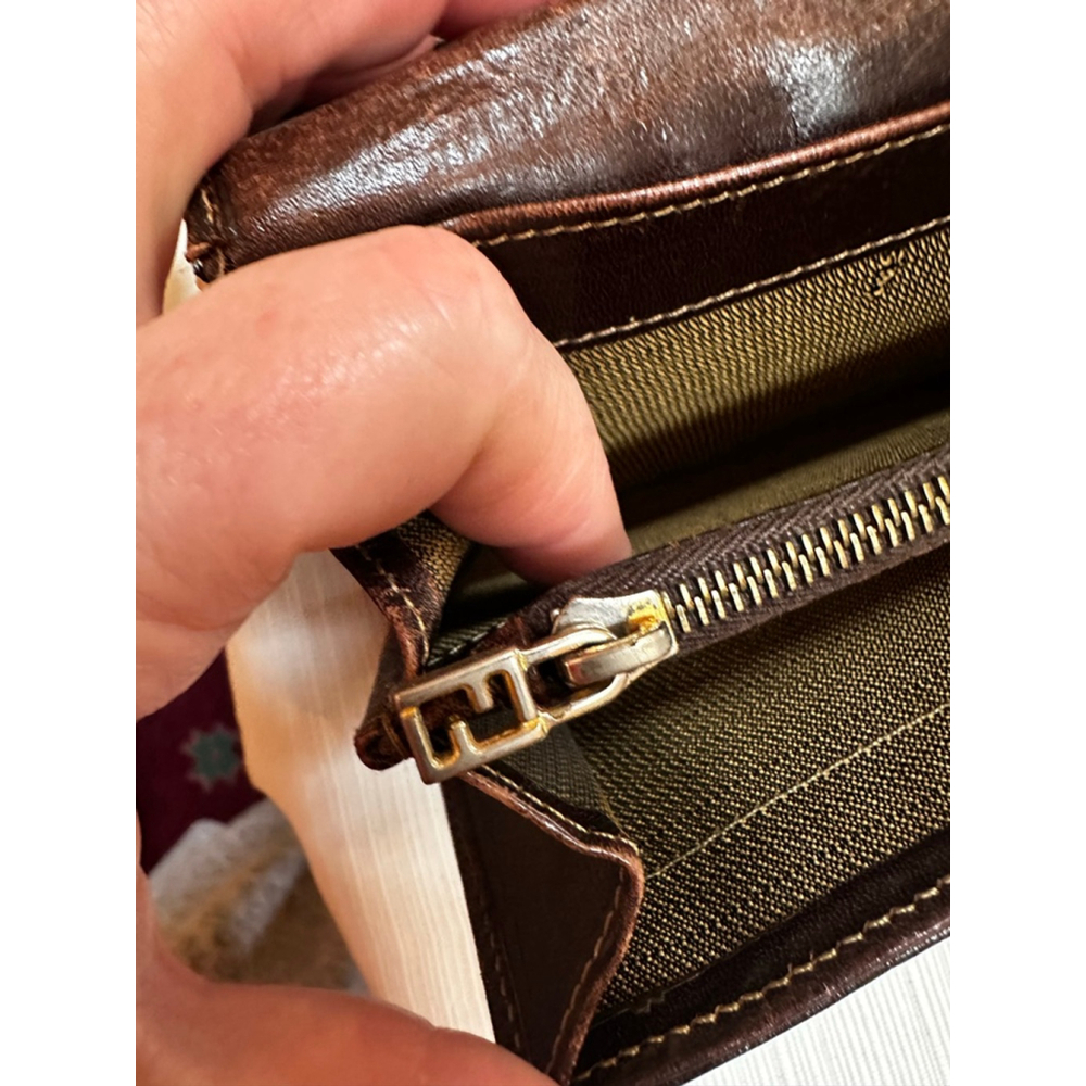 Fendi Black and Brown Monogram Wallet - Picture 12 of 14